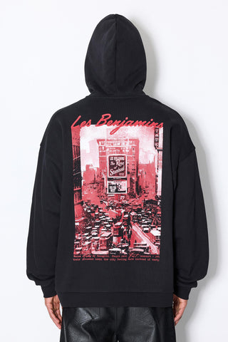 BANNER PRINTED ZIP HOODIE
