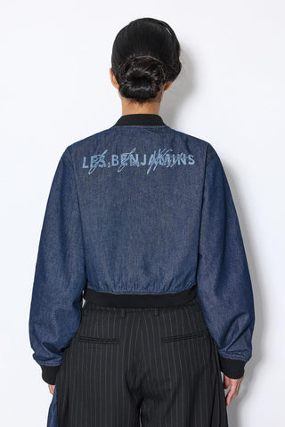 DENIM DETAILED BOMBER JACKET