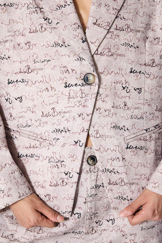 PRINTED BLAZER