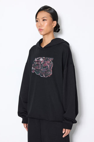 MAP PRINTED HOODIE