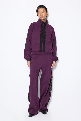 LACE DETAILED ZIP UP