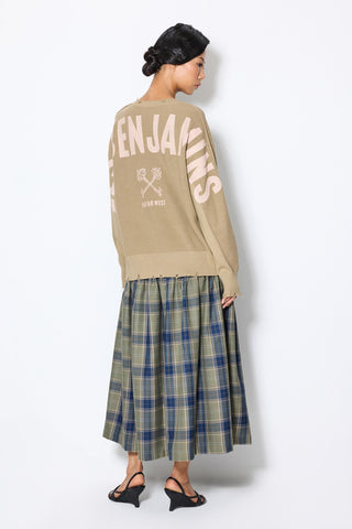BACK PRINTED SWEATER