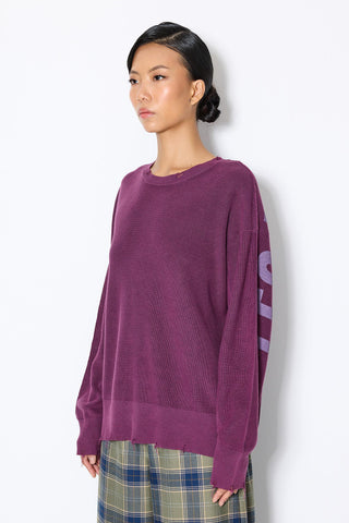 BACK PRINTED SWEATER