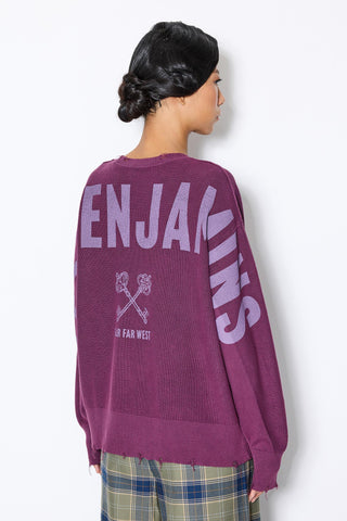 BACK PRINTED SWEATER