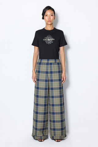 CHECKED PANTS
