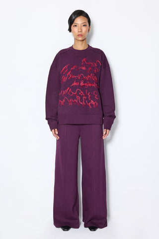 EMBROIDERY DETAILED SWEATSHIRT