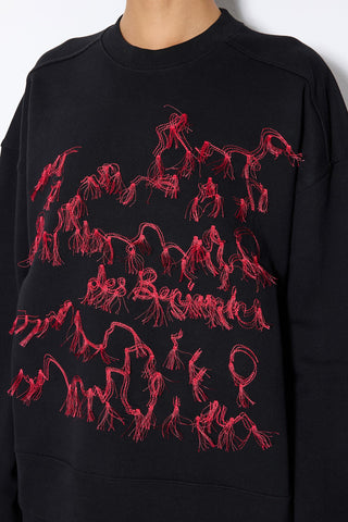 EMBROIDERY DETAILED SWEATSHIRT
