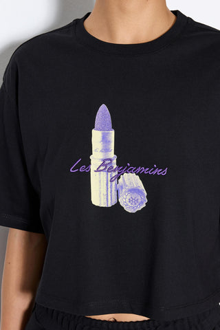 LIPSTICK PRINTED TEE