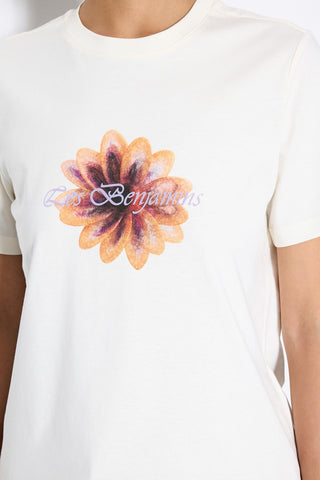 FLOWER PRINTED TEE
