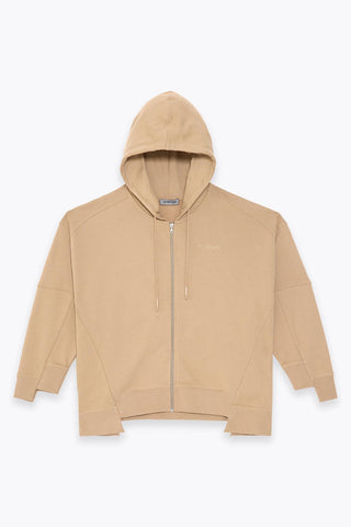 BACK PRINTED ZIP HOODIE