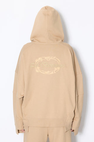 BACK PRINTED ZIP HOODIE
