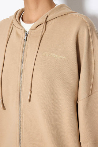 BACK PRINTED ZIP HOODIE