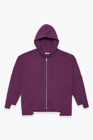 BACK PRINTED ZIP HOODIE