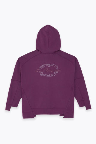 BACK PRINTED ZIP HOODIE