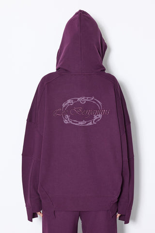 BACK PRINTED ZIP HOODIE